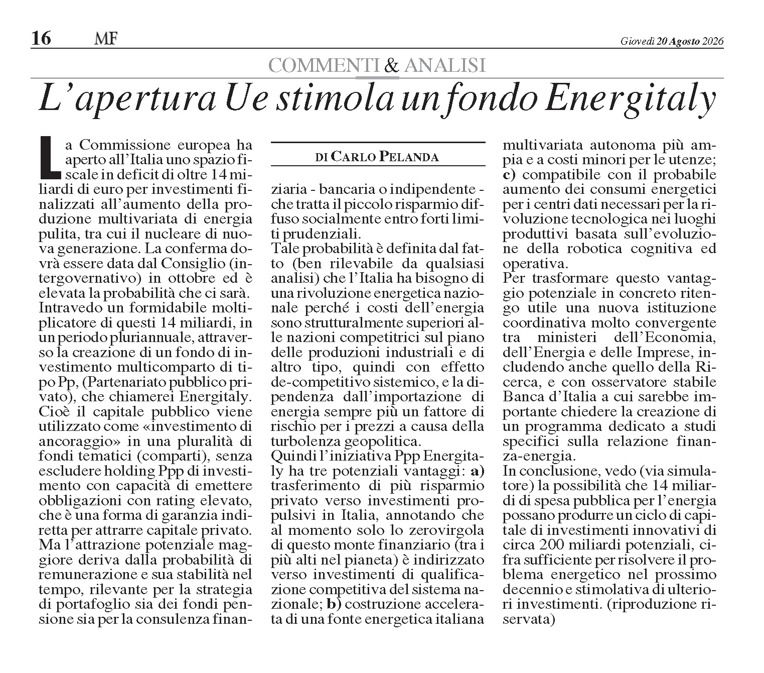 Articolo CP