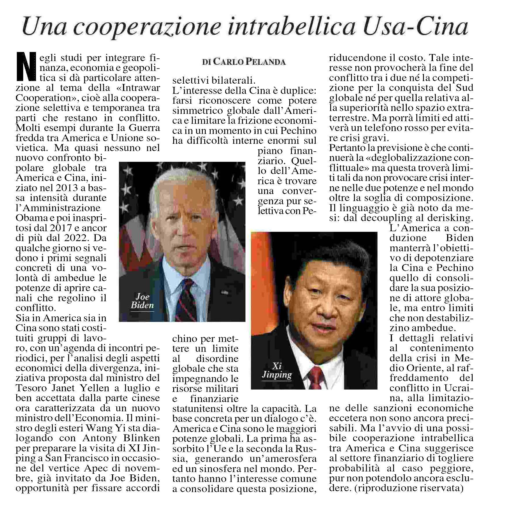 MF26-10-2023CooperazioneintrabellicaUsa-Cina